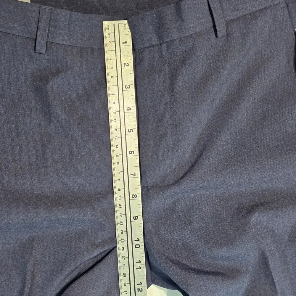 Van Heusen Mens Premium Non-Iron Straight Fit Dress Pants Ash Navy 32x32 536634